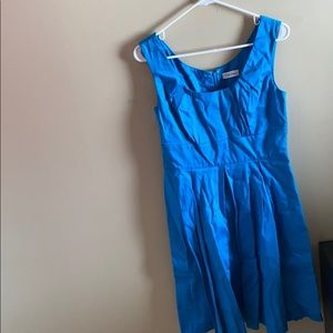 Pleated sleeveless dress